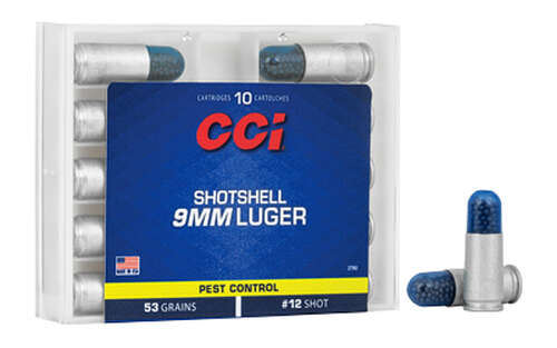 Ammunition CCI Ammunition Shotshell 9mm CCI 9MM #12 SHOTSHELL 10/200 • Model: Shotshell